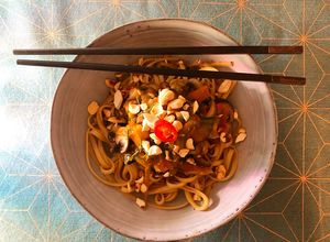 Foto de Noodles de Vegetais e Cogumelos #noodles #vegetais #cogumelos