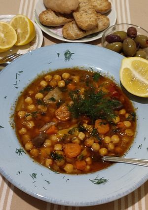 Φωτογραφία της συνταγής Ρεβίθια σούπα με λαχανικά