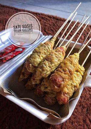 Foto resep Sate sosis telur gulung