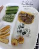 Ức vịt sốt cam táo bào Bánh khoai lang