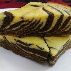 A picture of Zebra cake.