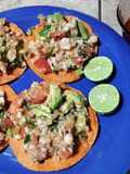 Tostadas de ceviche a mi estilo