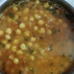 A picture of White Chana Sabji.