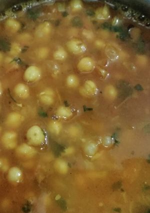 A picture of White Chana Sabji.