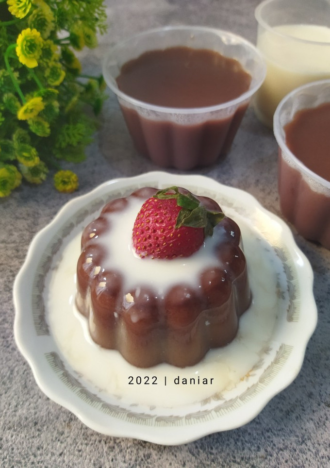 Foto resep Puding Coklat Vla Susu