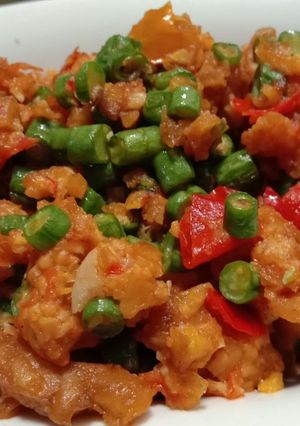 Foto resep Sambal tempe kacang panjang