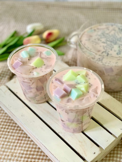Foto resep Es Pudding Pelangi Creamy
