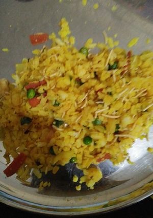 A picture of Maharashtian poha.