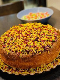 عکسی از دستور ته چین مرغ