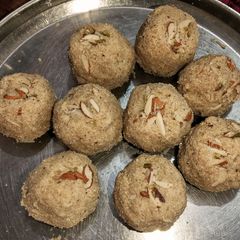 A picture of Choorma ladoo (Rajasthani).
