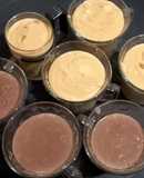 Postre tipo serenito 2 sabores con leche en polvo o leche común