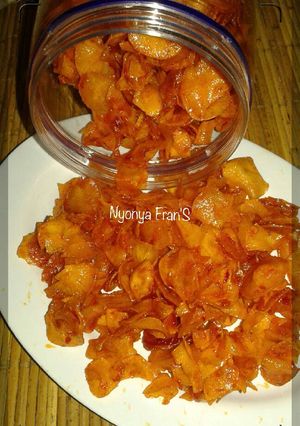 Foto resep Keripik singkok pedas manis renyah Ala Nyonya Fran's
