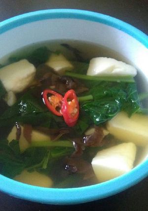 Foto resep Sop sawi putih telur