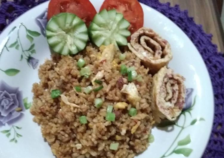 Cara termudah untuk Mudah EnakNasi goreng kornet