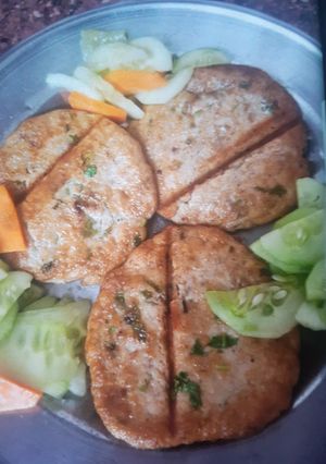 A picture of Shami kabab.