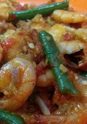 Foto resep Balado udang pedas manis