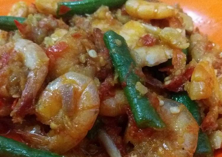 Langkah Mudah untuk Membuat Balado udang pedas manis, Enak Banget