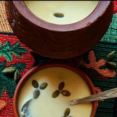 Kesar Phirni in Earthenware A picture of Kesar Phirni in Earthenware.