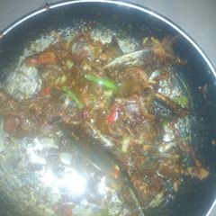 A picture of Peppered meat.