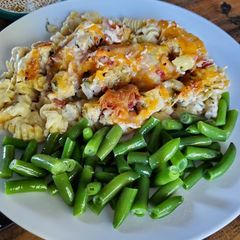 A picture of Chicken Bacon Ranch Pasta.