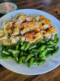A picture of Chicken Bacon Ranch Pasta.