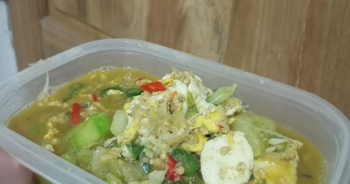 Sup Timun Telur Bihun