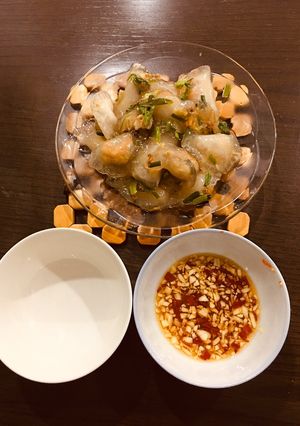 Hình của món Bánh lọc trần Huế.
