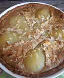 Tarta de peras y almendras