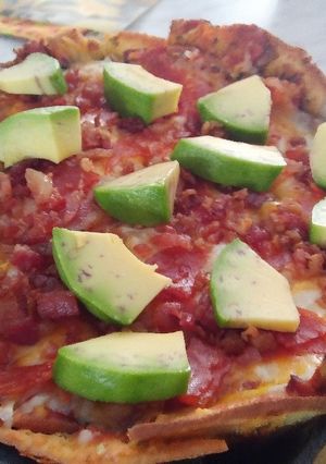 Una foto de Pizza Nachos.. Low Carb