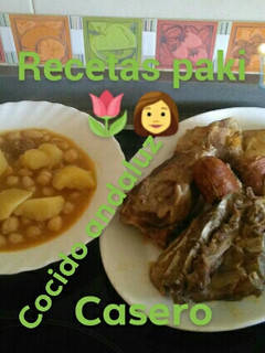 Una foto de Cocido andaluz con Thermomix y sin, a mi manera 🍴