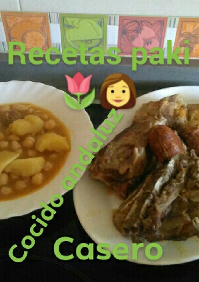 Una foto de Cocido andaluz con Thermomix y sin, a mi manera 🍴