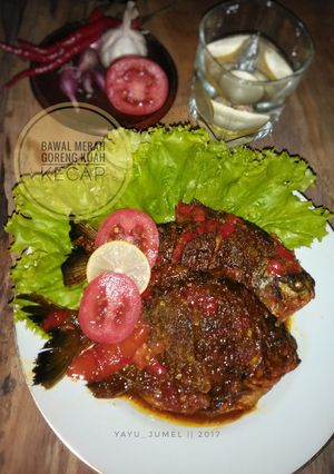 Foto resep Bawal Merah Goreng Kuah Kecap 🐟