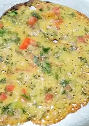 A picture of Tomato Omelette (Eggless) - Instant and Easy Nashta.