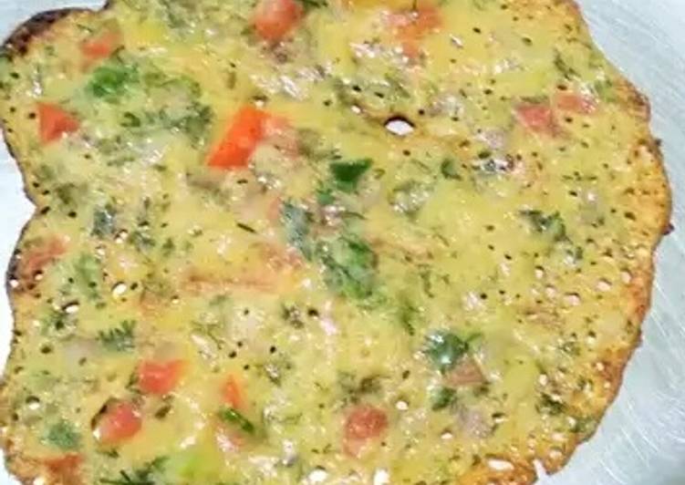 Recipe of Award-winning Tomato Omelette (Eggless) - Instant and Easy Nashta