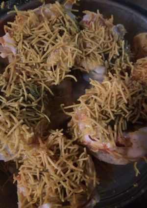 A picture of Sev puri.