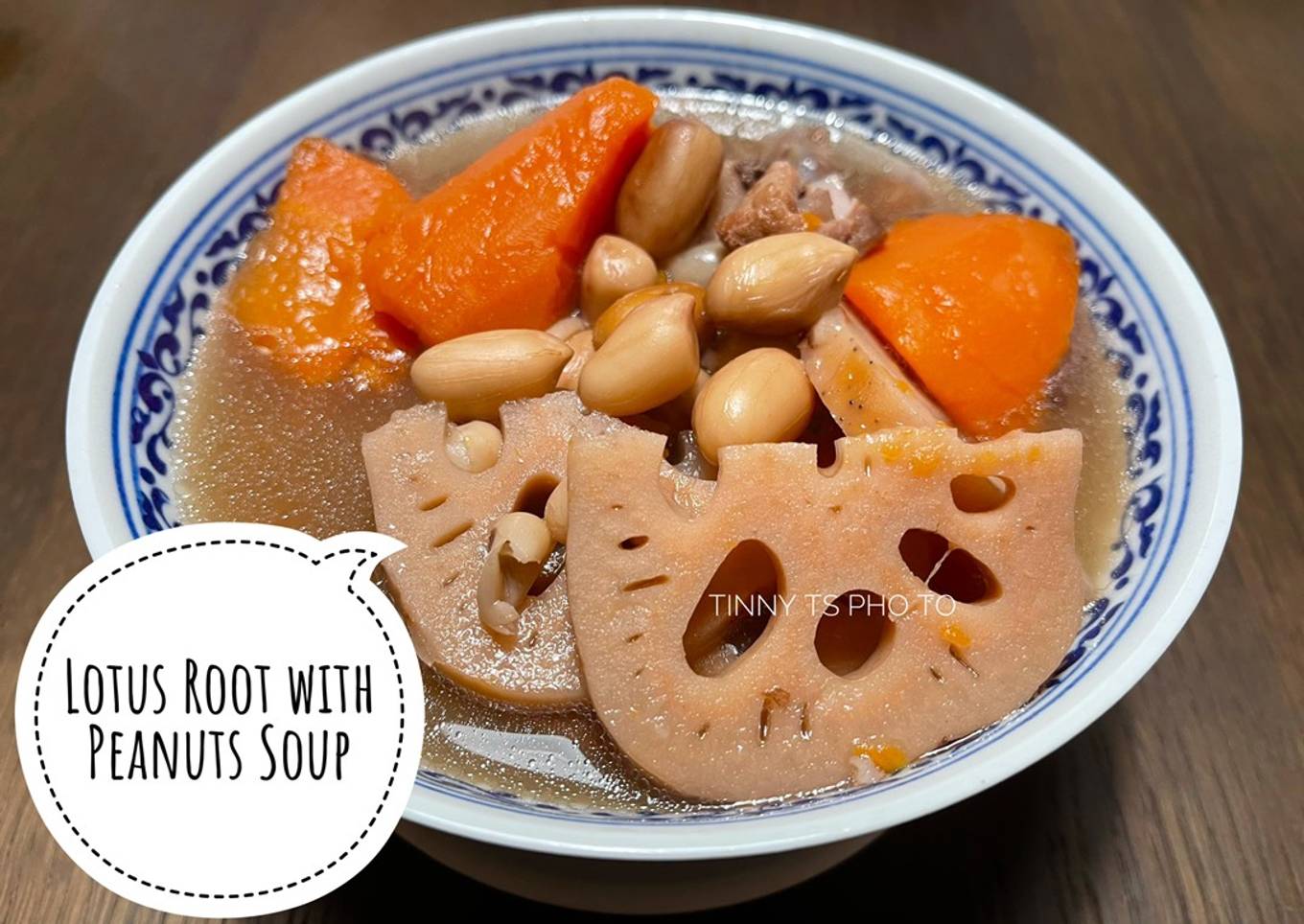Lotus Root with Peanuts Soup