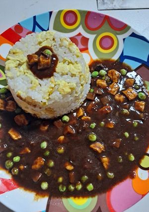 Hình của món Cơm chiên Hàn Quốc.