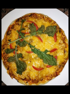 A picture of Bbq Chicken and Mushroom Fire Grilled Pizza #braaifordad!.