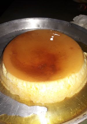 Una foto de Flan casero