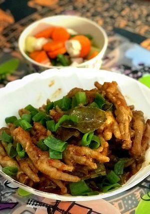 Foto resep Ceker pedas bumbu petis