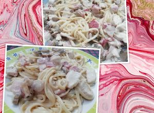 Una foto de Spaghetti a la Parisienne (mi versión)