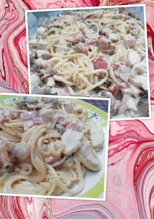 Una foto de Spaghetti a la Parisienne (mi versión)