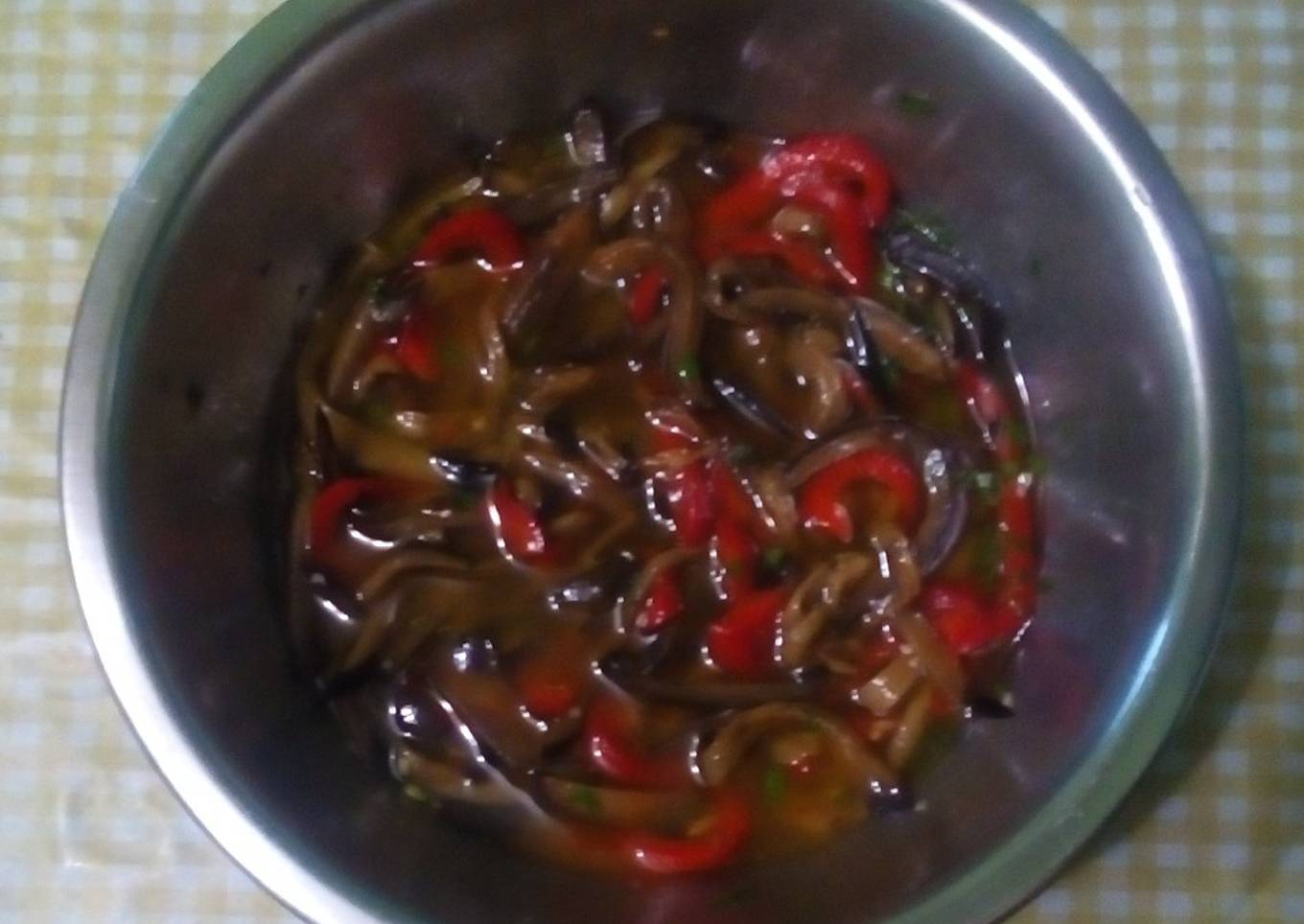 Conserva de berenjenas 馃崋 y morr贸n rojo (antipasto)