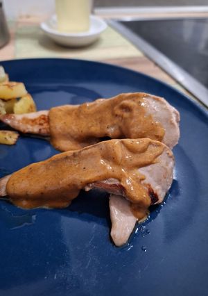 Une photo de Aiguillette de canard caramélisé