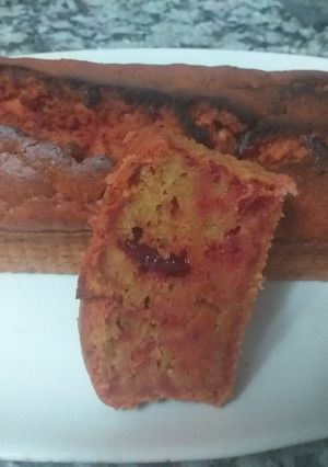 Una foto de Queque de beterraga