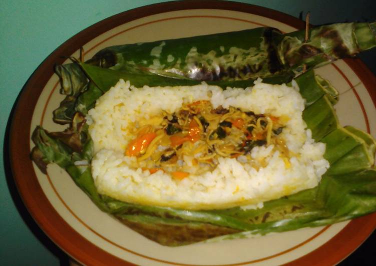 Nasi bakar ala mudah banget