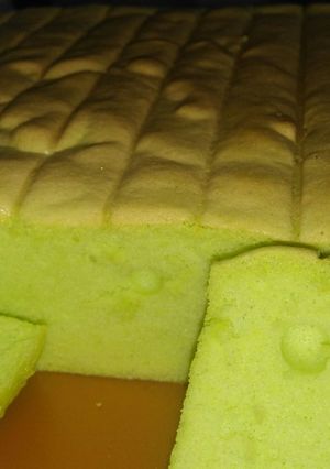 Foto resep Ogura Pandan a.k.a Bolu Jepang Pandan