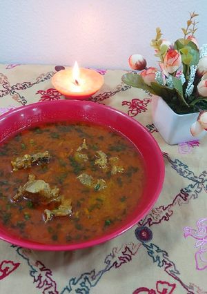 A picture of Mutton korma.