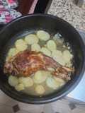 Pierna de Cordero con Patatas al Horno