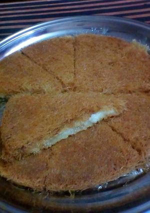 صورة لوصفة كنافة بالكريمة روووعة